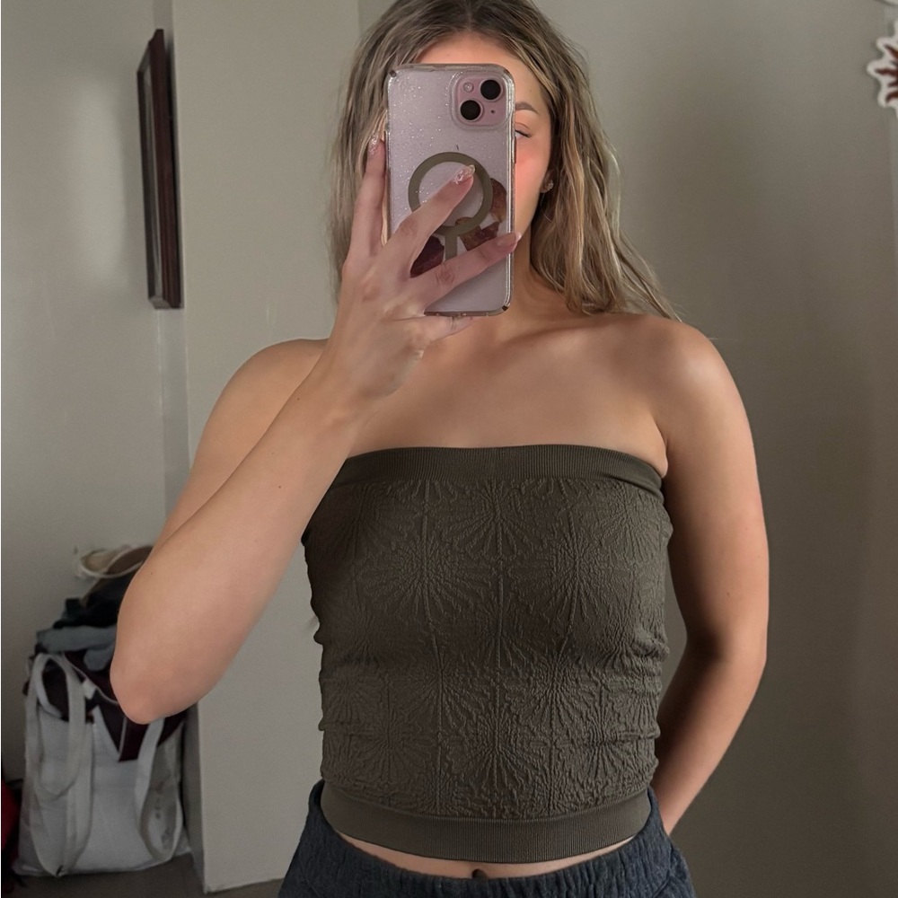 Olive Green Tube Top from Buckle